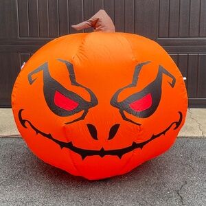 Spooky Scary Jack O Lantern Halloween Airblown Inflatable Yard Decor 3’ Wide